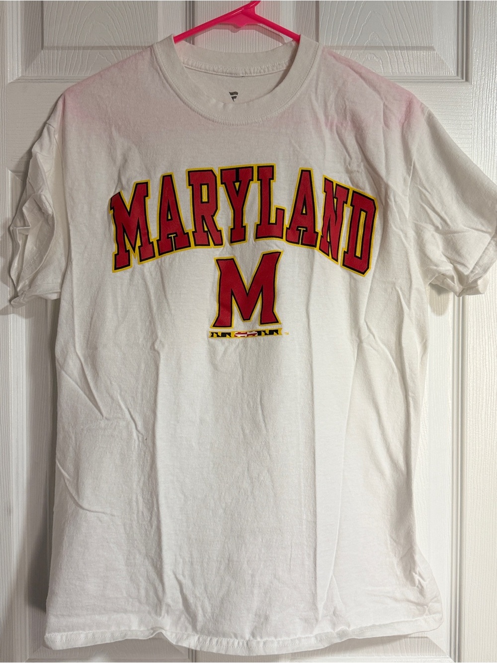 Maryland Graphic Short-Sleeve Tee - White with Red Accent